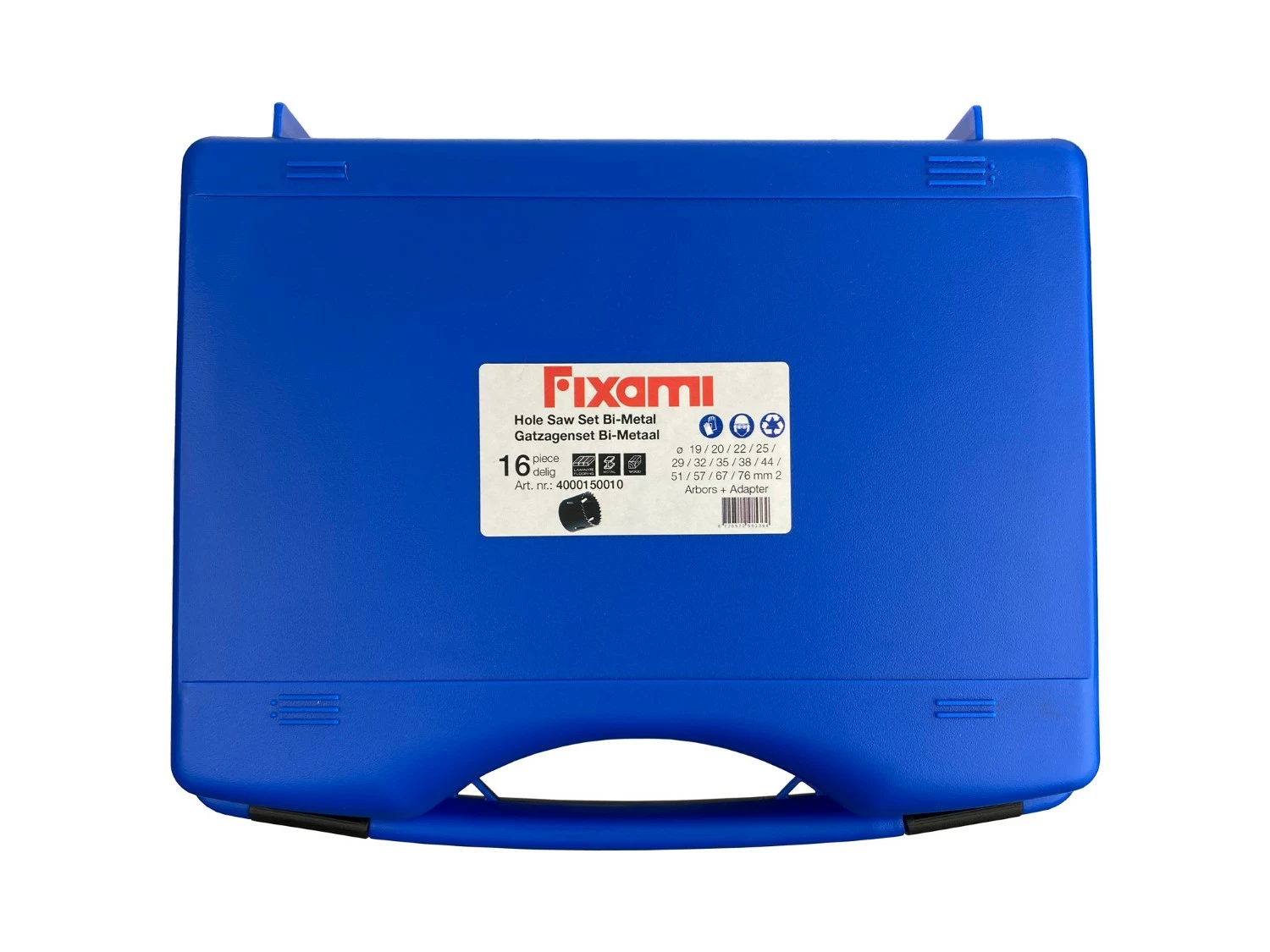 Fit-to-Fix 4000150010 Jeu de scies cloches - universel - 16 pièces - Bi-métal - PVC - 19 à 76 mm-image