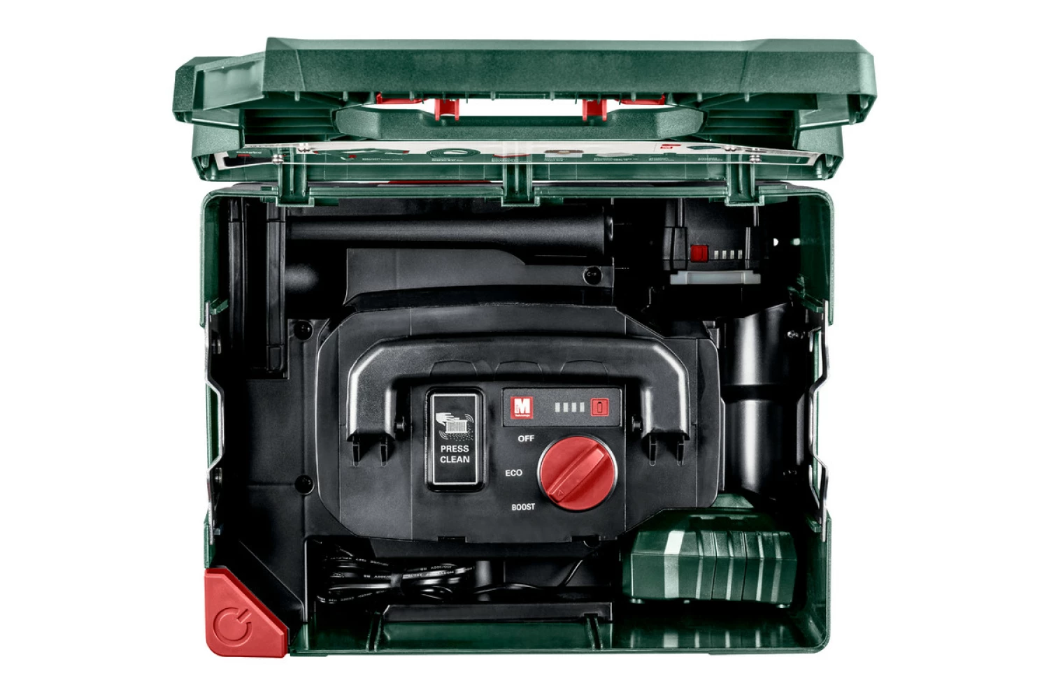 Metabo AS 18 L PC Li-Ion accu alleszuiger / bouwstofzuiger set (2x 5,2Ah Li-Power accu) - L-Klasse - 7,5L-image