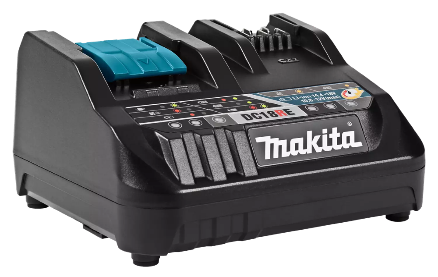 Makita DC18RE - Chargeur rapide 10,8V-14,4V-18V Li-ion - Avec système de refroidissement-image