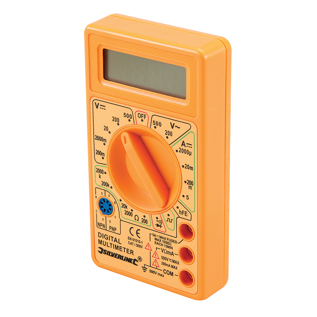 Silverline 589681 Multimètre numérique - CC et CA