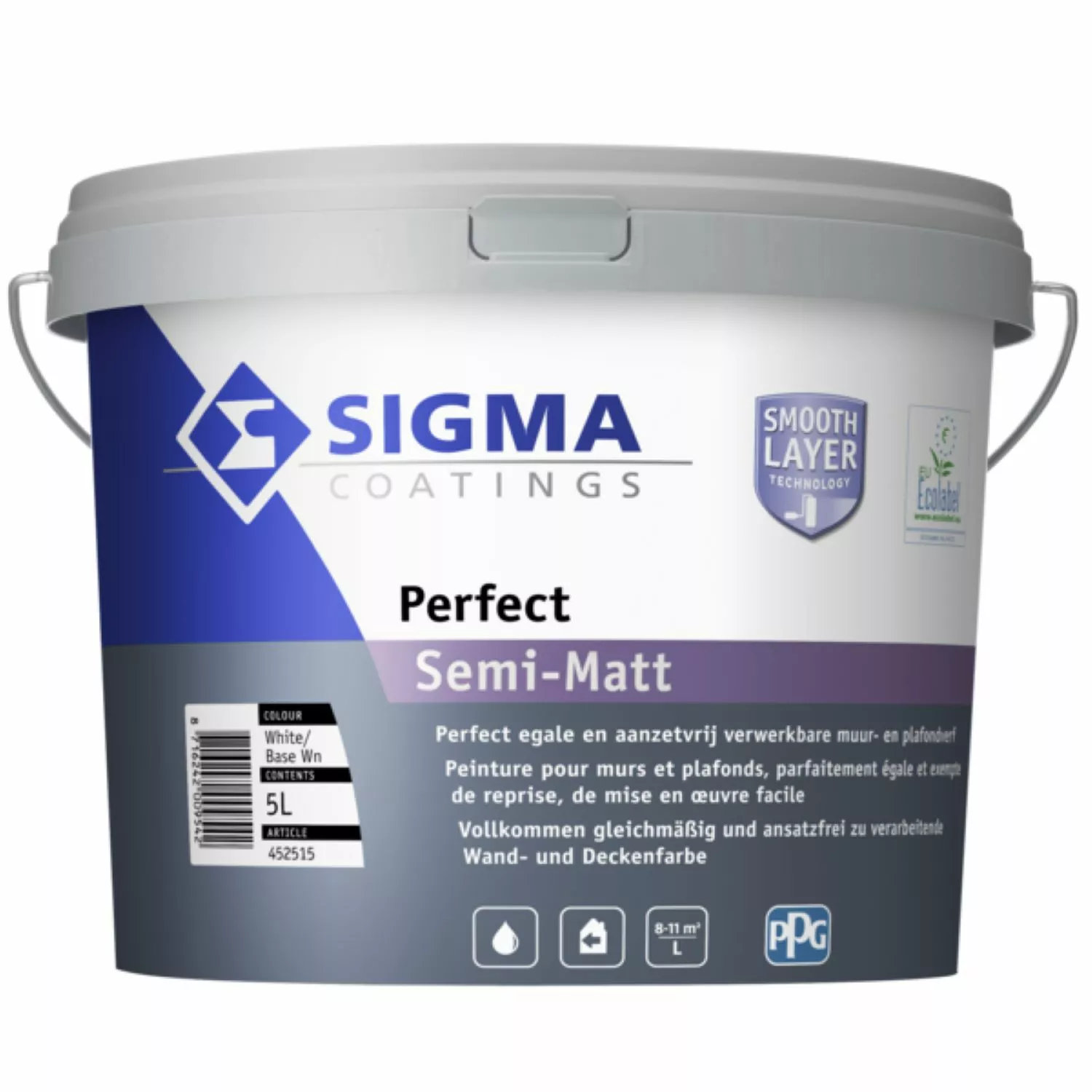 Sigma Perfect Semi-Matt - op kleur gemengd - 5L-image