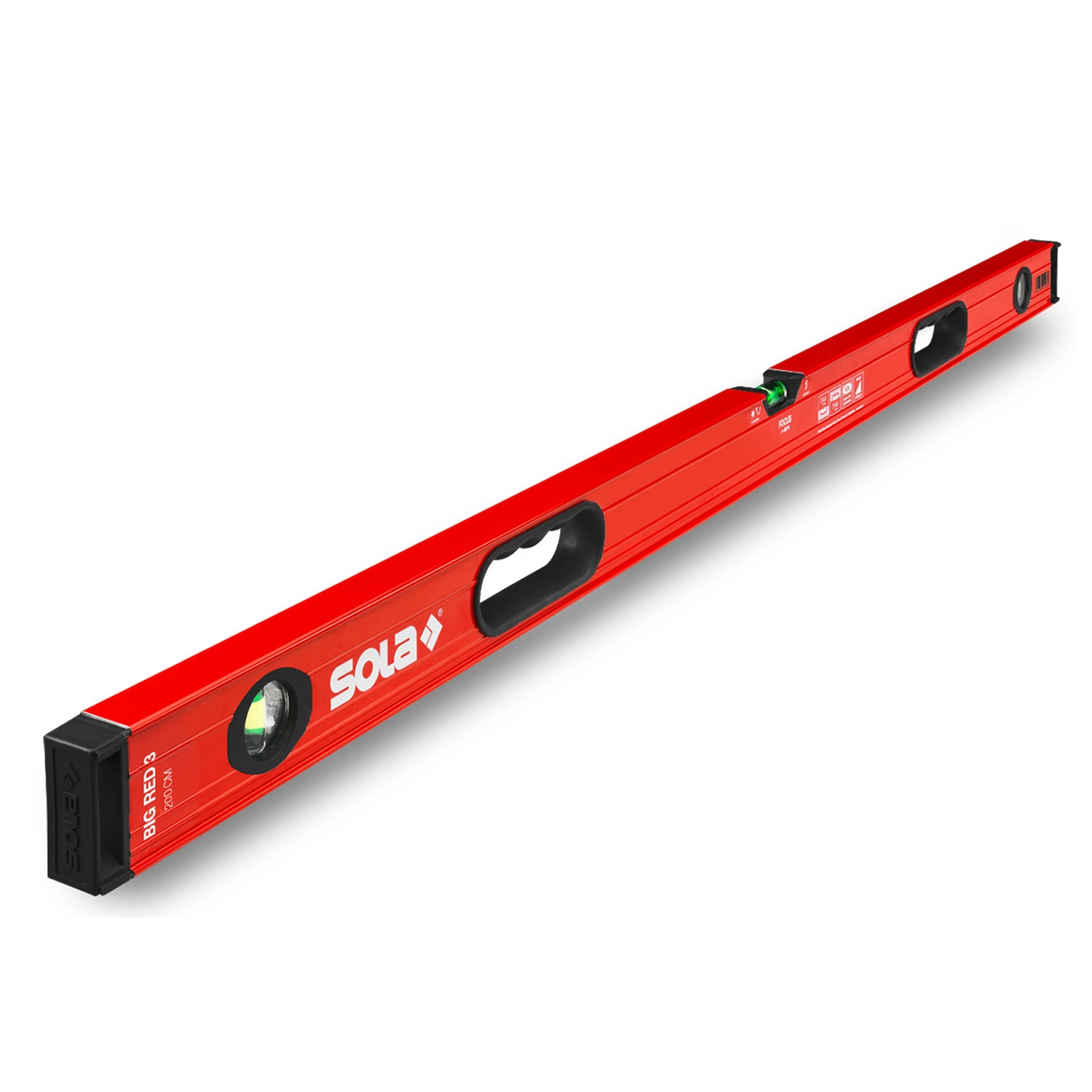 Sola Big RedM 3 200 Niveau à bulles en aluminium - Magnétique - 2000mm-image