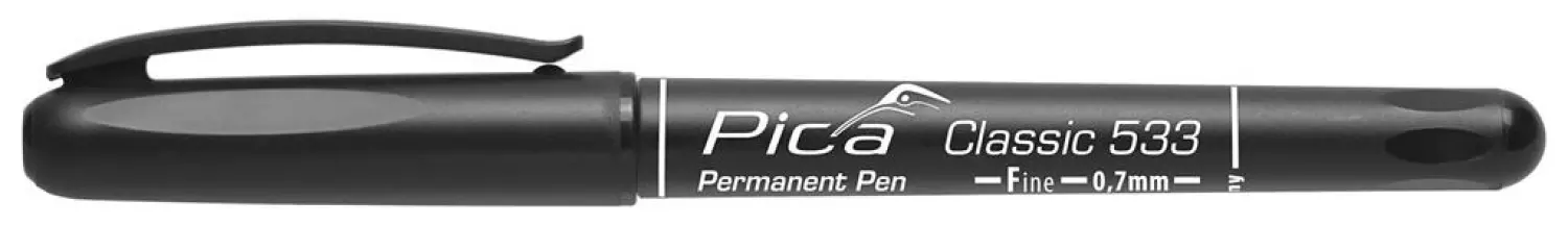 Pica 533/46-1 Classic Permanent Pen - Rond - Zwart - 0,7mm-image