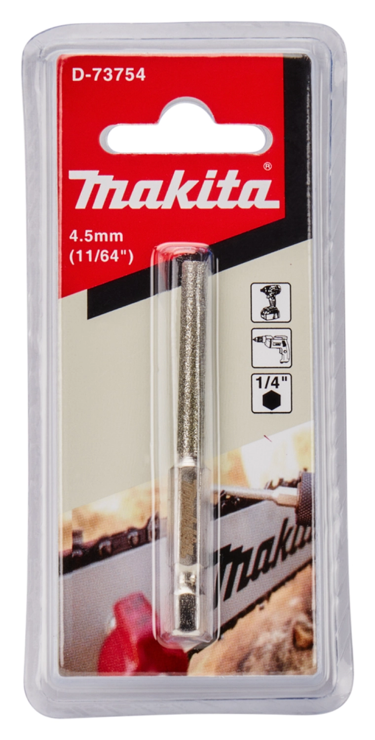 Makita D-73754 Kettingzaagvijlbit - rond - 1/4x4.5mm-image