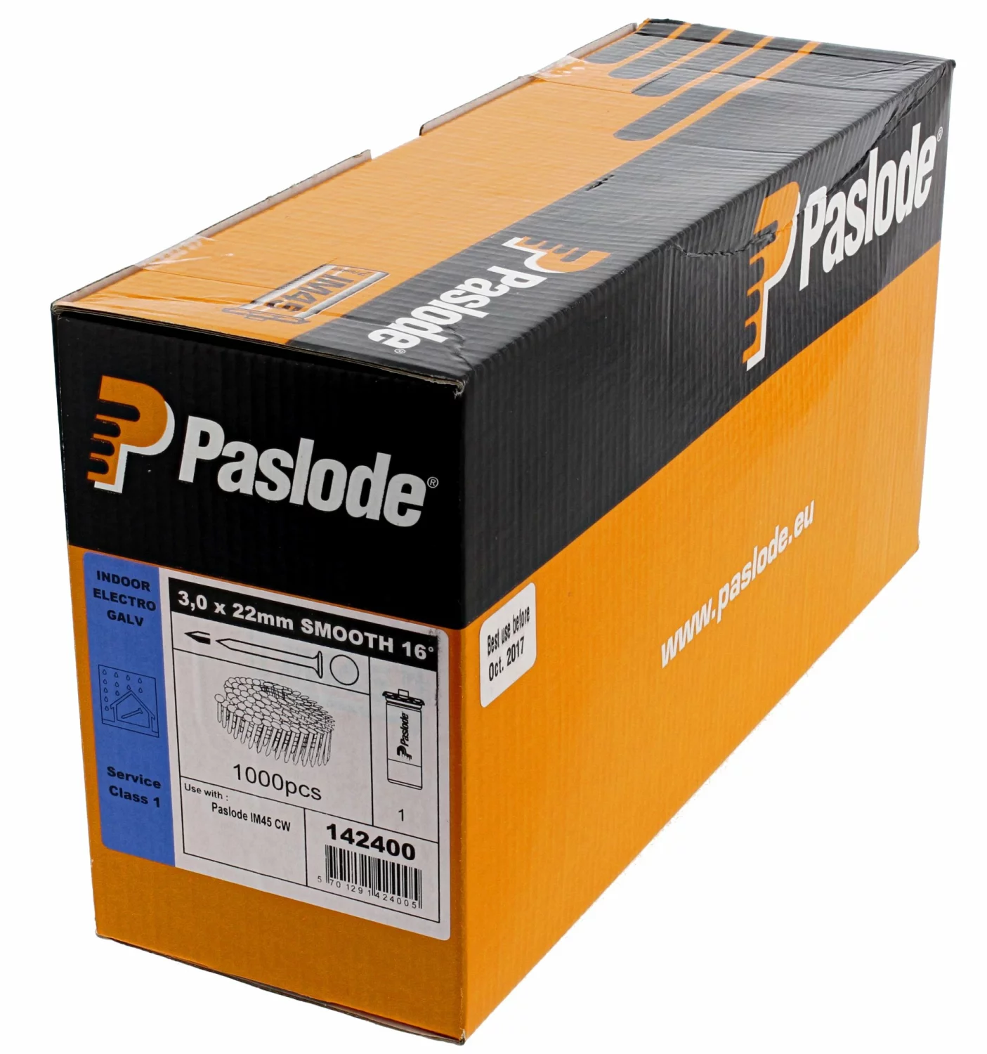 Paslode 142402 Asfaltnagel 3,0X22 Glad Therm.Vz.+Gas Im45 (1000st)-image