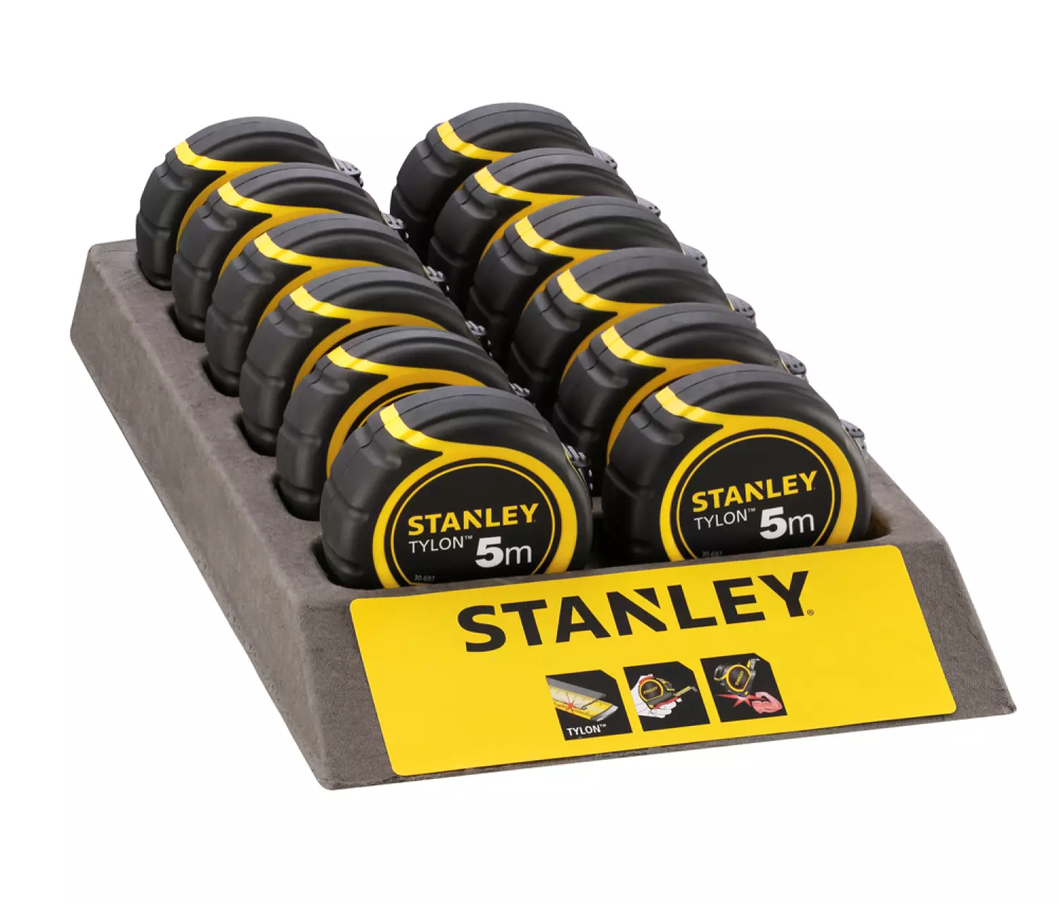 Stanley 1-30-697 Tylon Rolmaat - 5m x 19mm-image