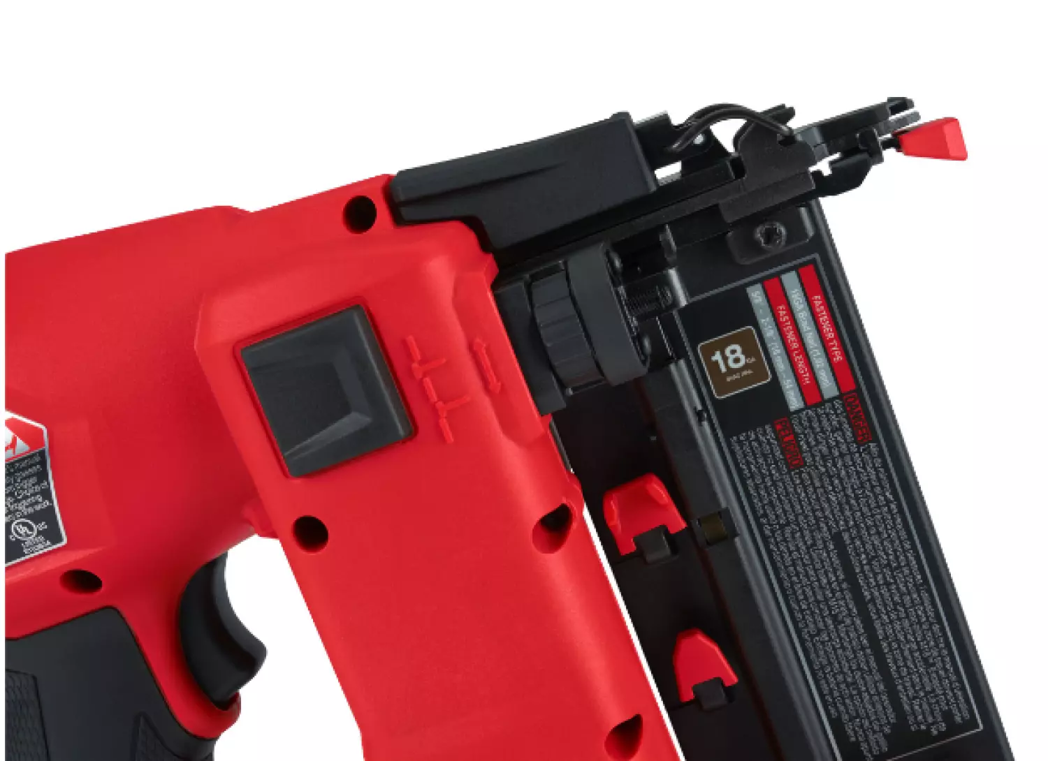 Milwaukee M18 FN18GS-202X 18V Li-ion accu mini brad tacker set (2x 2,0Ah) in HD-box - 18GA recht - 16-54mm-image