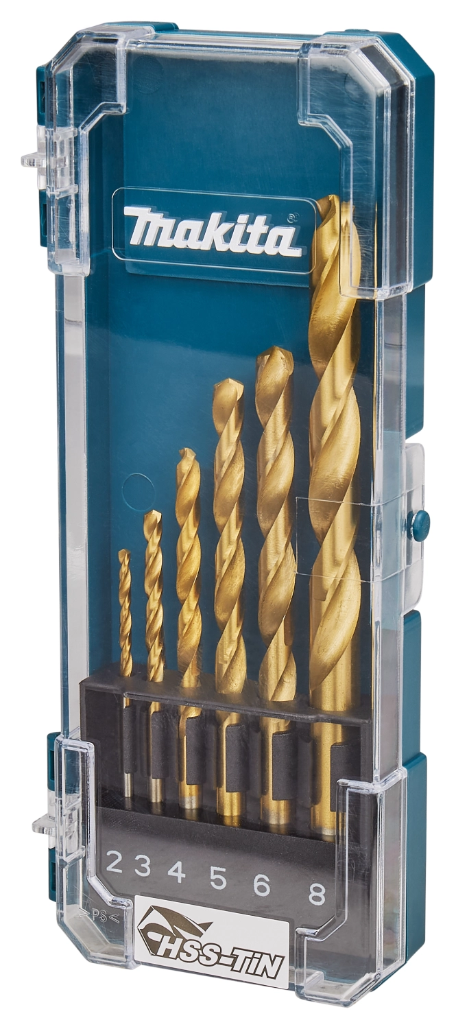 Makita D-72833 Jeu de 6 forets à métaux - 2-8 mm-image