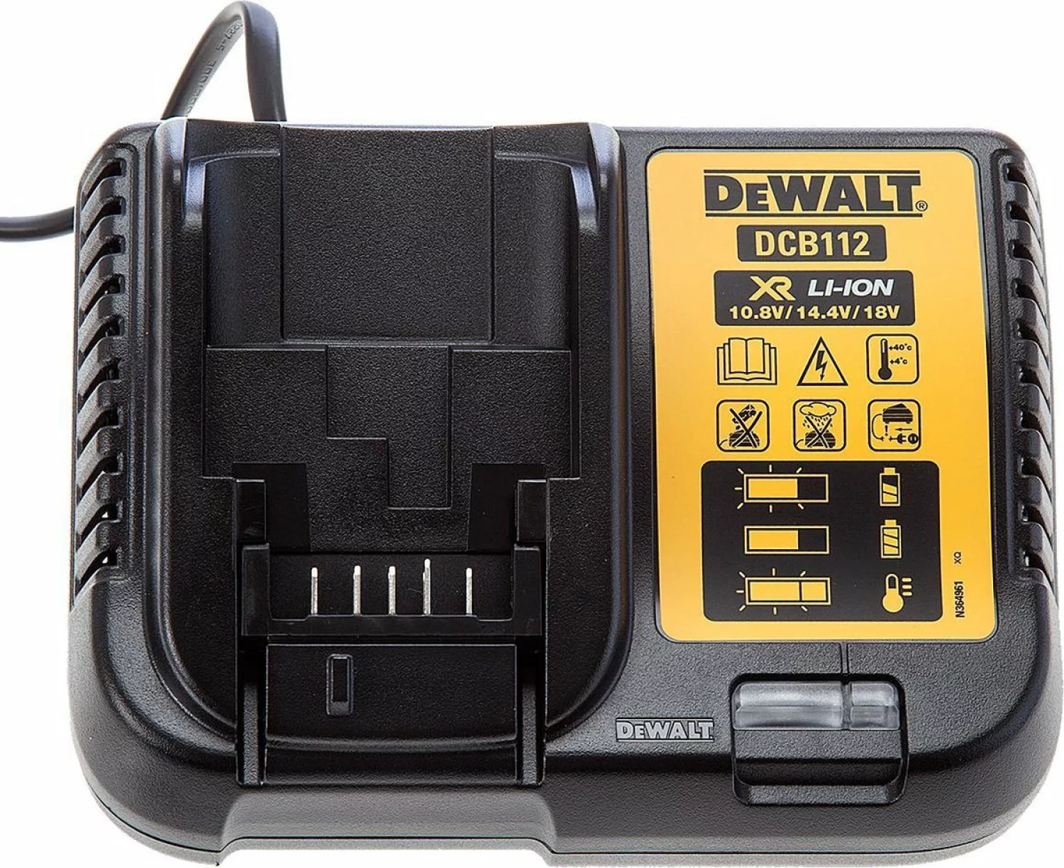 DeWALT DCB112 10.8V / 14,4V / 18V Li-Ion accu oplader-image