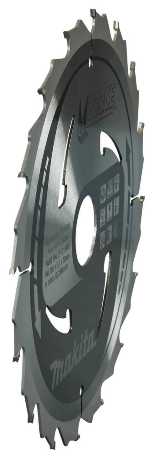 Makita B-31968 Mforce Cirkelzaagblad - 185 x 30 x 32T – Hout-image