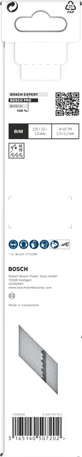 Bosch 2608657528 - Lame de Scie Sabre S 1130 CF Endurance for Heavy Metal 5x-image