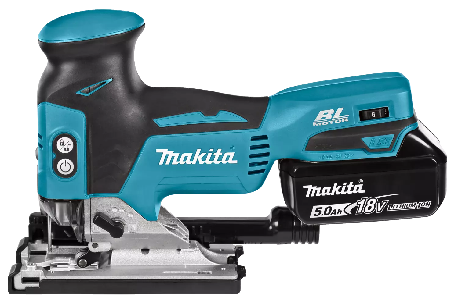 Makita DJV181RTJ 18V Li-Ion Accu decoupeerzaag set (2x 5.0Ah accu) in Mbox - T-greep - variabel - koolborstelloos-image