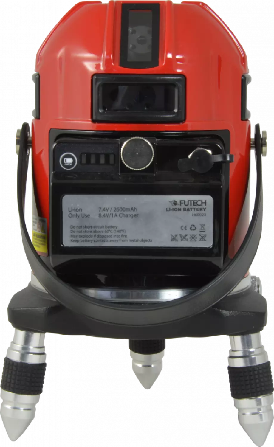 FUTECH Multicross 8 HPSD Laser à lignes croisées dans un coffret – vert – 50 m avec récepteur (en option) - 8 lignes-image