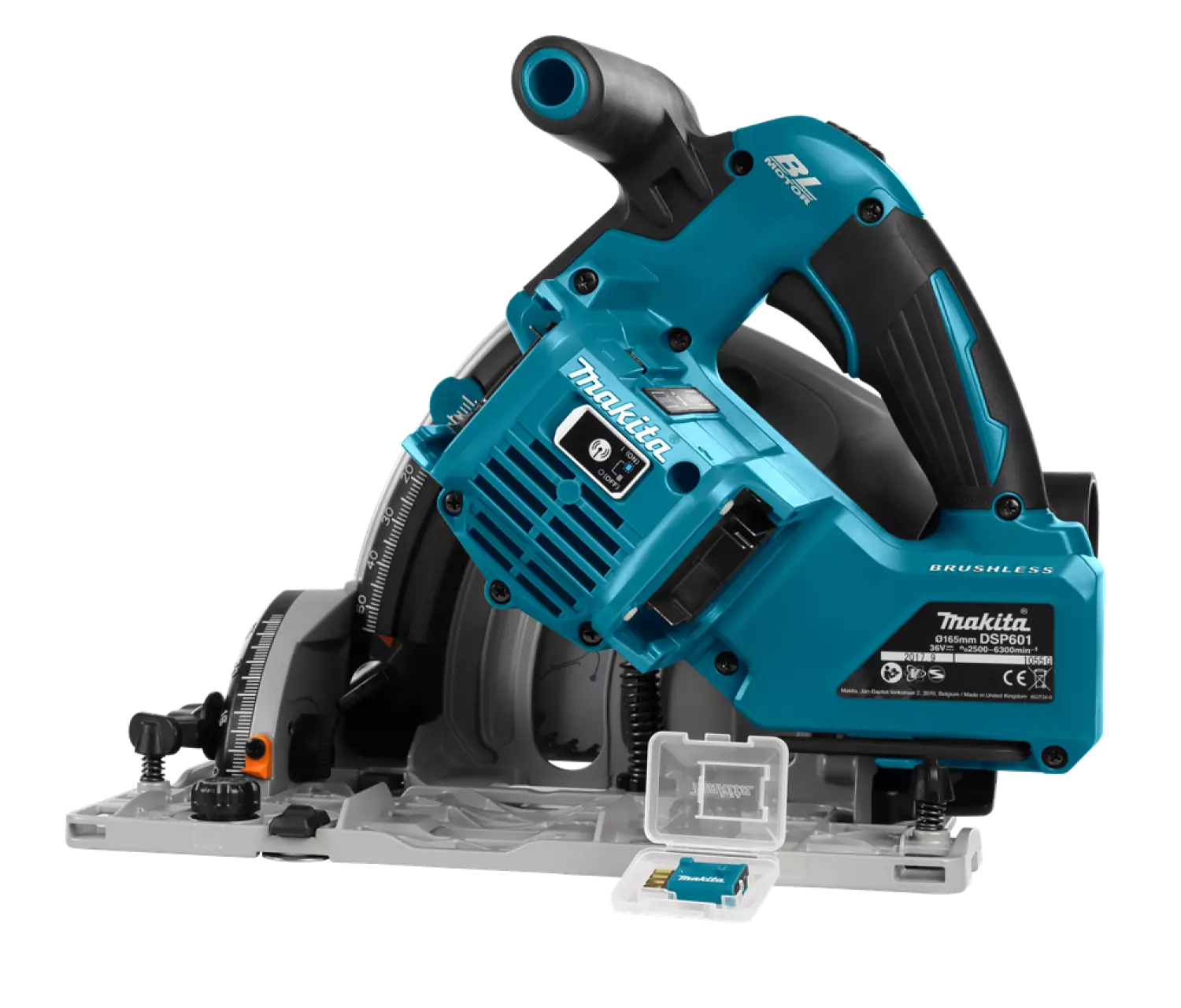 Makita DSP601ZJU Scie plongeante sans-fil - 36V (2x 18V) Li-ion - MAKPAC - AWS - 20 x 165 mm - Machine seule-image