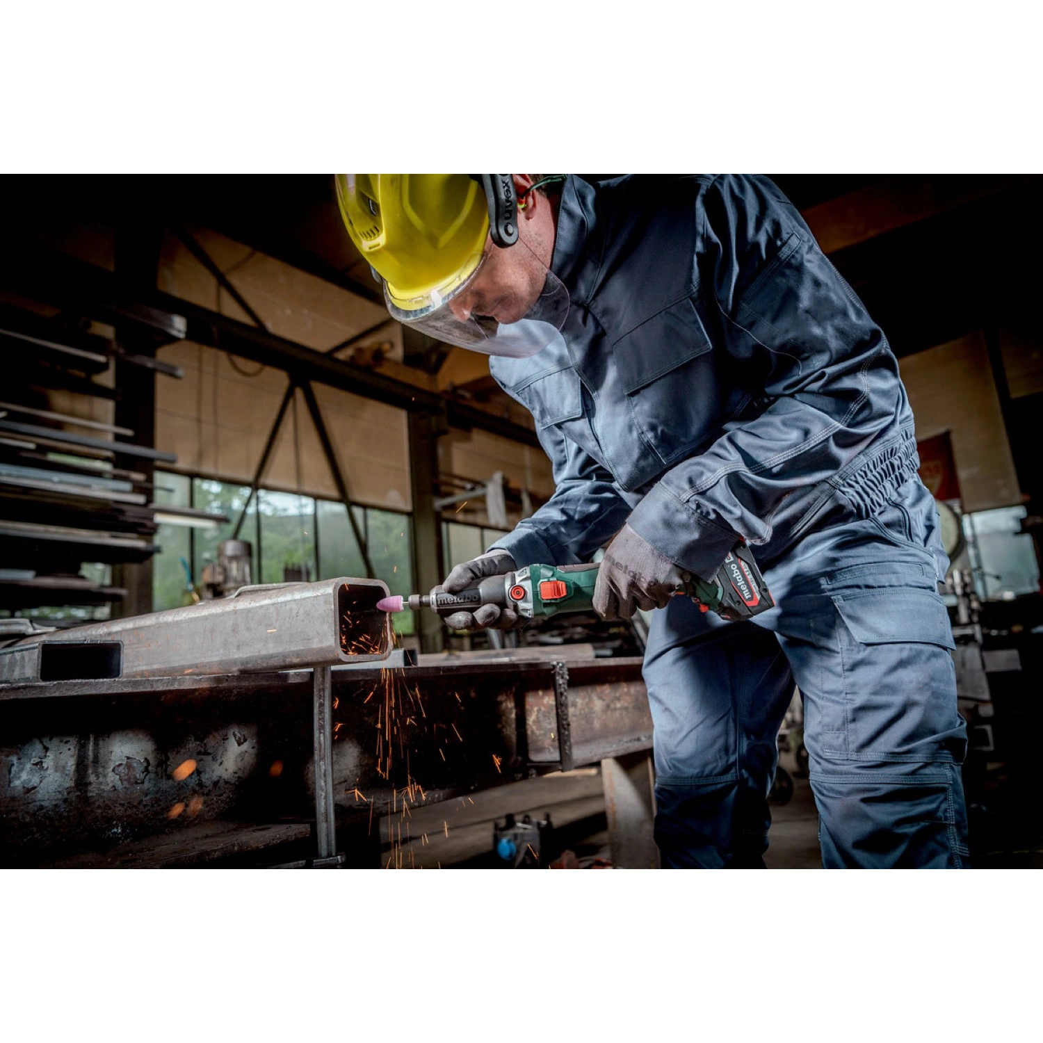 Metabo GVB 18 LTX BL 11-28 18V Li-Ion  Meuleuse droite  sans fil en MetaBox - 6mm - 8000 - 28000 /min-image