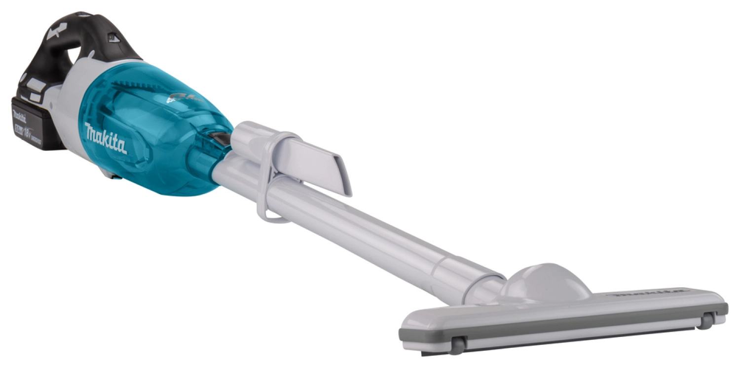 Makita DCL281RTWX - Aspirateur balai sans-fil - 18V Li-ion - kit (1x 5,0h) - 1500L / min - Brushless - blanc-image