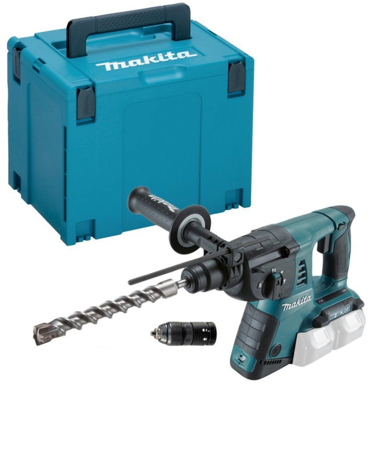 Makita DHR264ZJ 36V (2x 18V) Li-Ion Accu SDS-plus combihamer body in Mbox - 2,5J-image