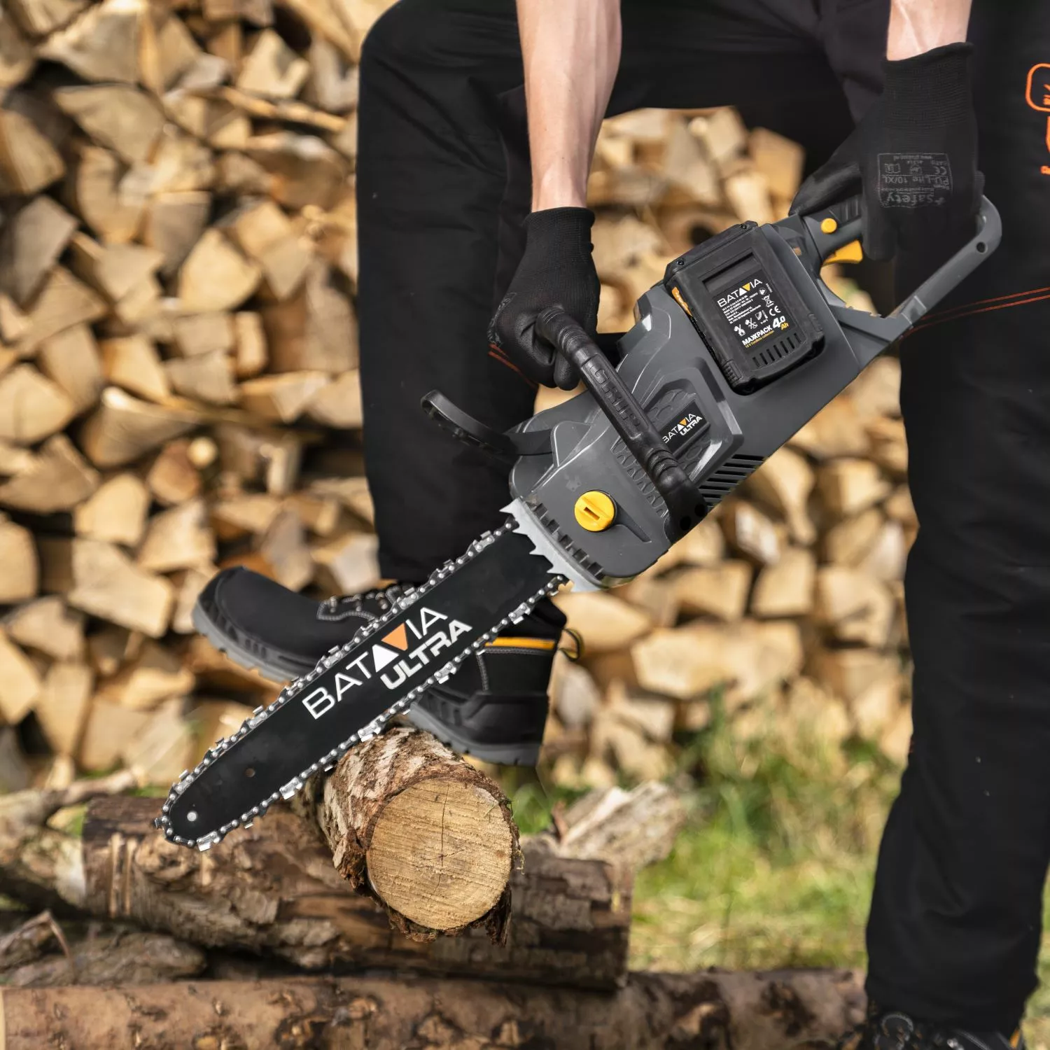 Batavia 7064196 Maxxpack Ultra 36V (2x18V) batterie Li-Ion tronçonneuse - 450mm - sans balais-image