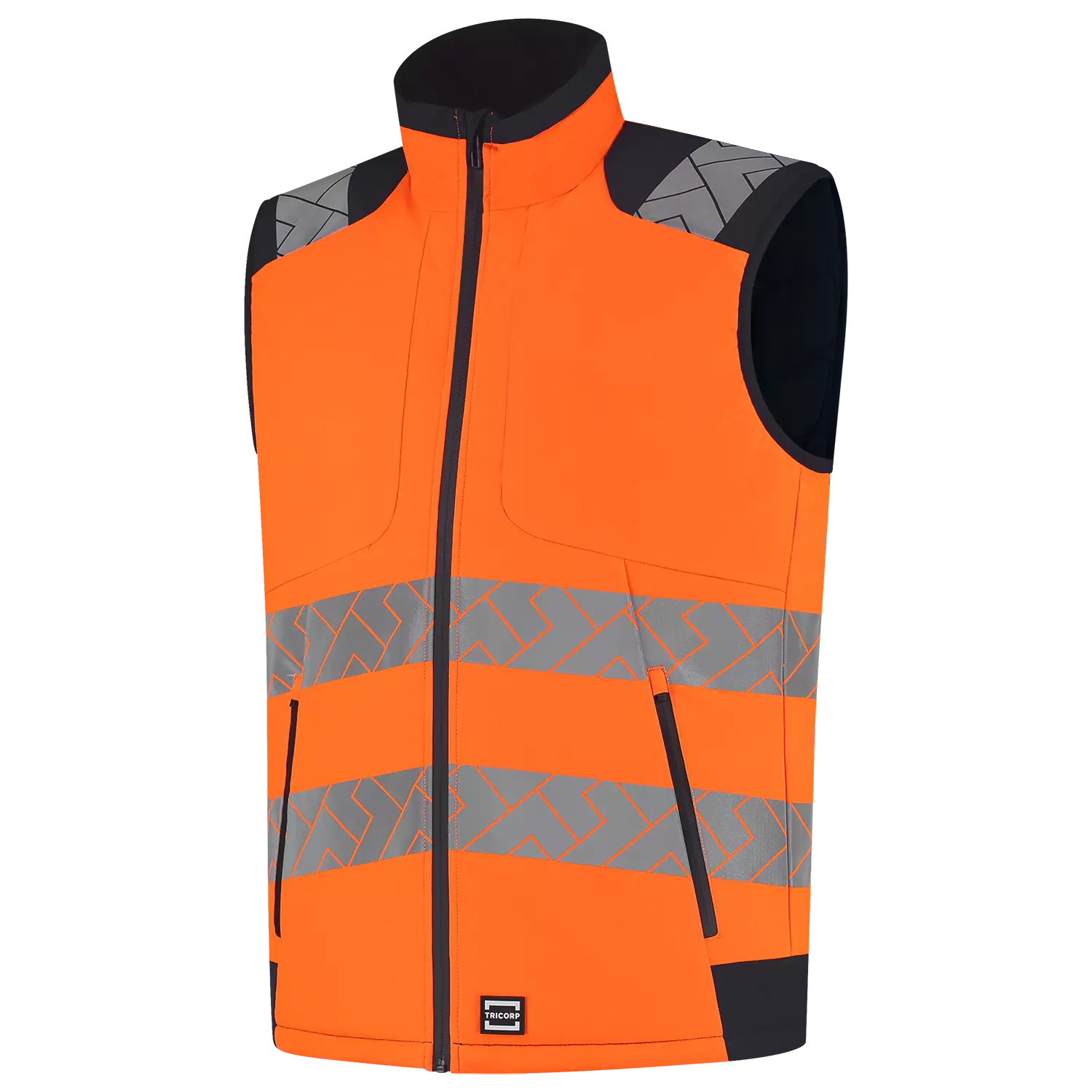 Tricorp 406110 Bodywarmer High Vis Redefined - FluororangeInk - S-image
