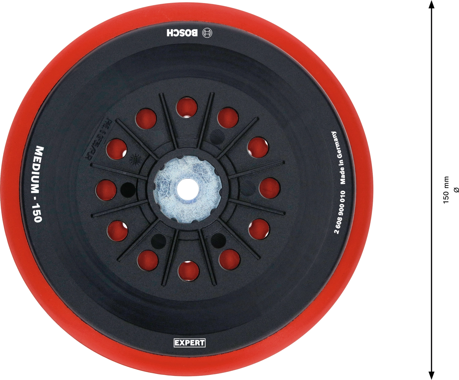 Bosch 2608900010 EXPERT Schuurplateau - medium - 150mm-image