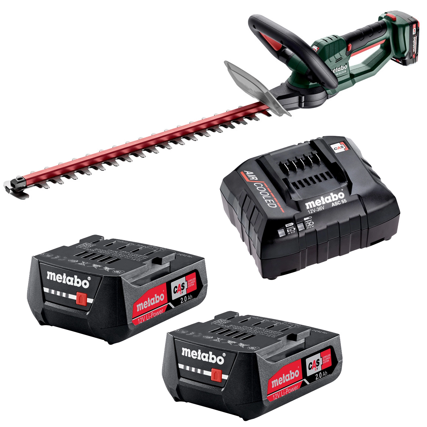 Metabo HS 18 LTX 55 18V Li-Ion Accu-heggenschaar set (2x 2Ah) - 530mm-image