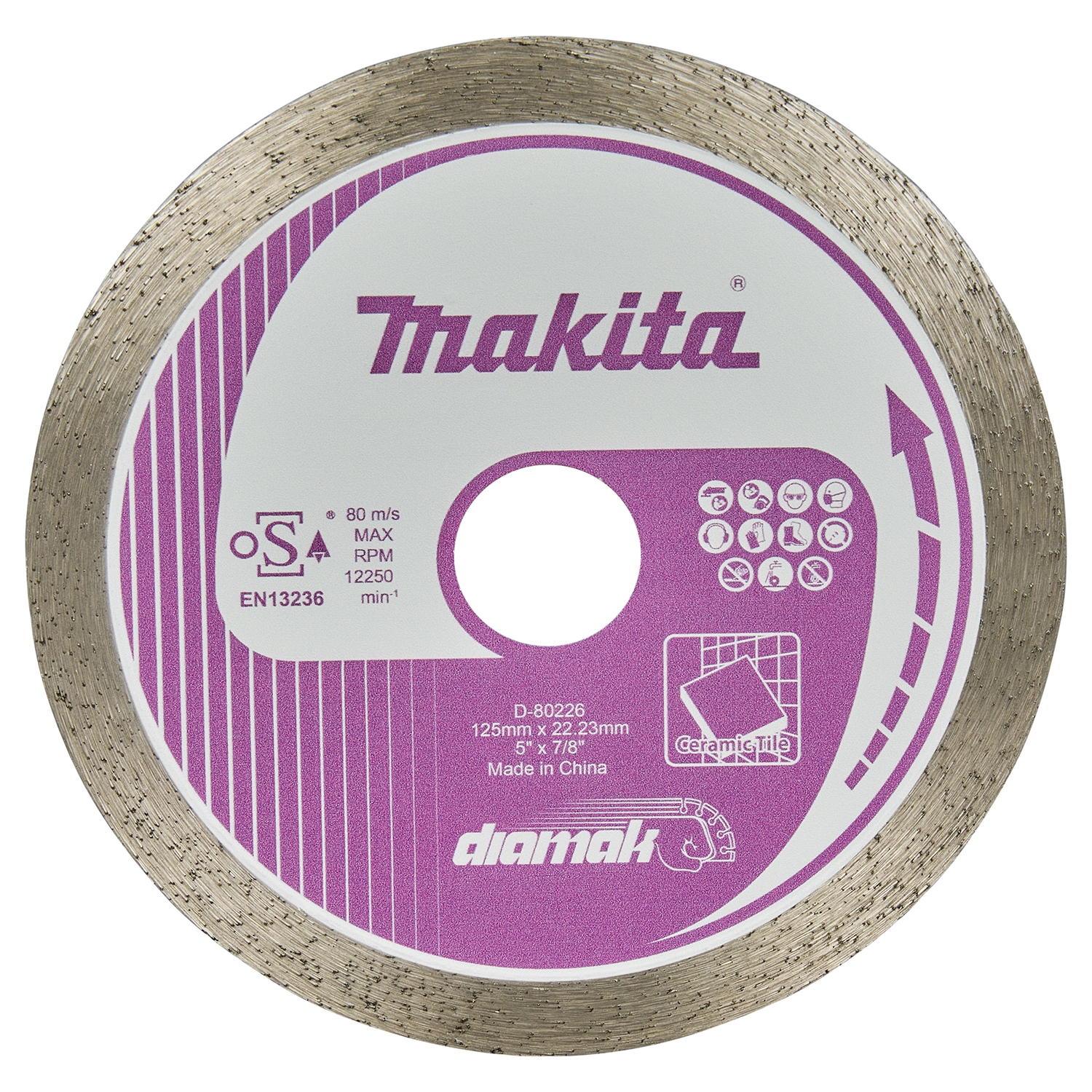 Makita D-80226 Diamantschijf - 125 mm - 22,23 x 1.8mm-image
