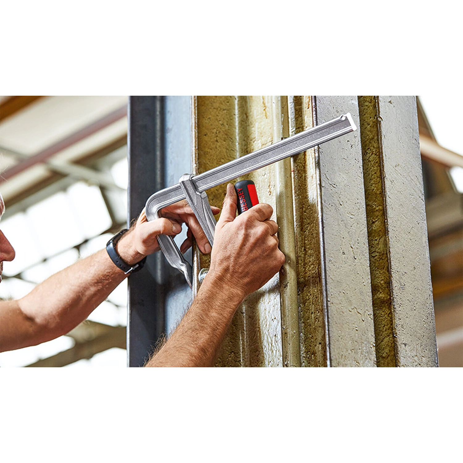 Bessey GZ40-12KG Lijmtang - Geheel Staal - 400 x 120mm - klapgreep-image