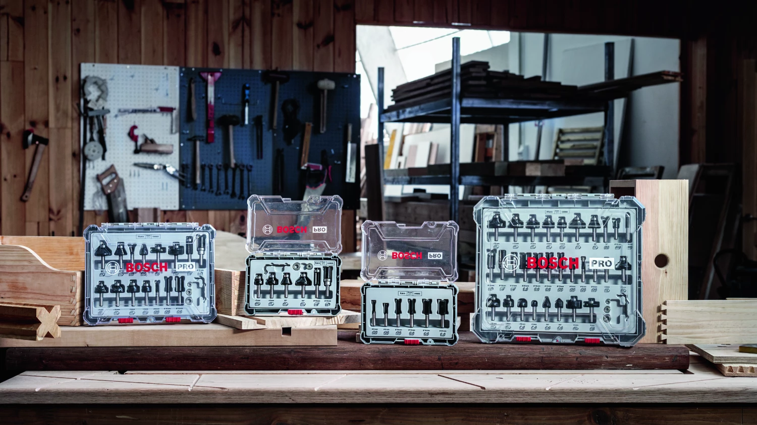 Bosch 2607017466 6-delige Frezenset in cassette - Rechte schacht - 8mm-image