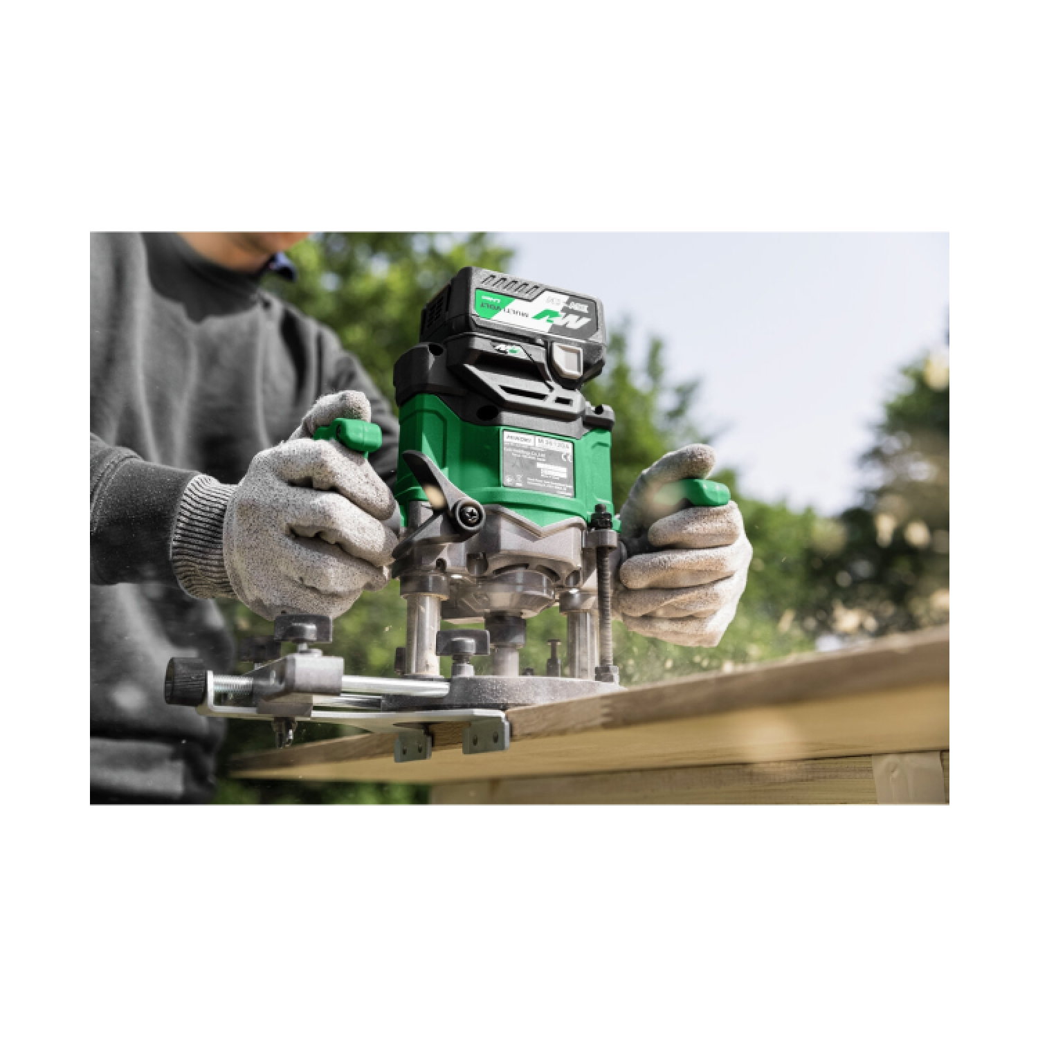 HiKOKI M3612DAW4Z Batters Upper Milling Machine - 36 V / excl. Batteries et chargeur-image