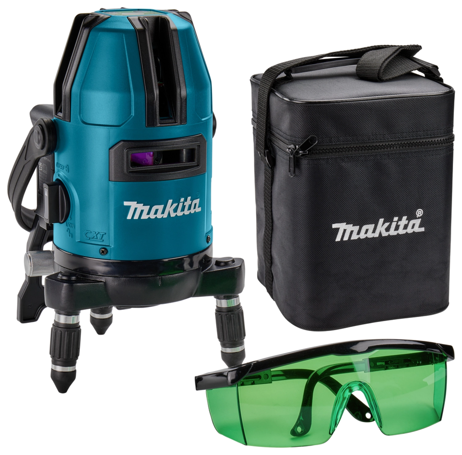 Makita SK40GDZ 12V Max Li-ion Accu Kruislijnlaser body in tas- groen - 4 lijnen-image