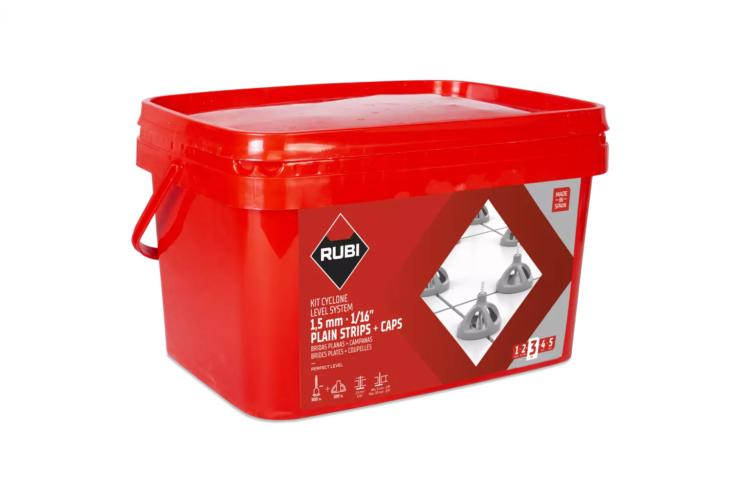 Rubi 35964 Cyclone Level Starterskit - voegbreedte 1,5mm-image