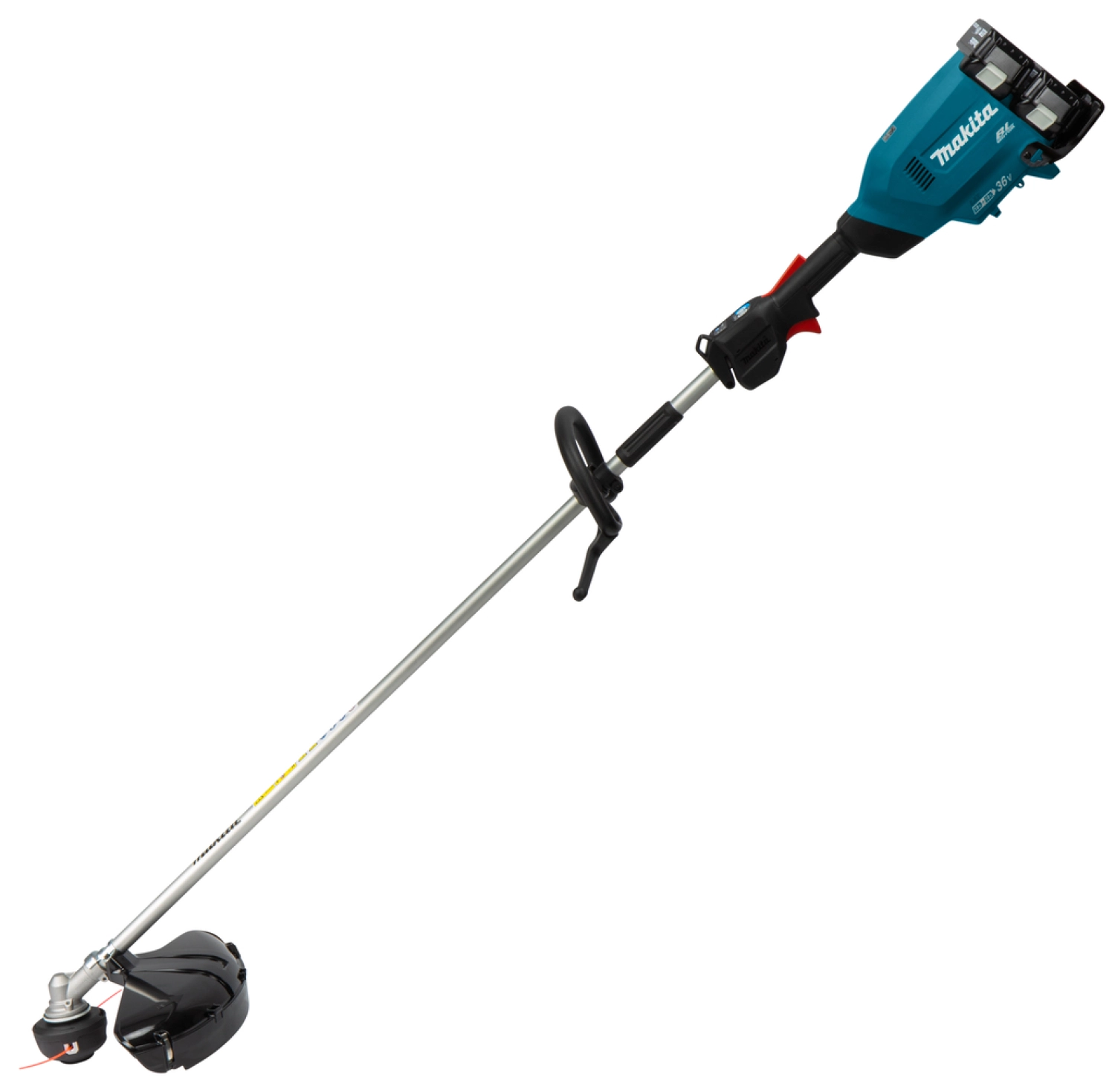 Makita DUR369LPT2 2x18V Li-Ion accu bosmaaier set (2x 5,0Ah) - D-greep - 430mm-image