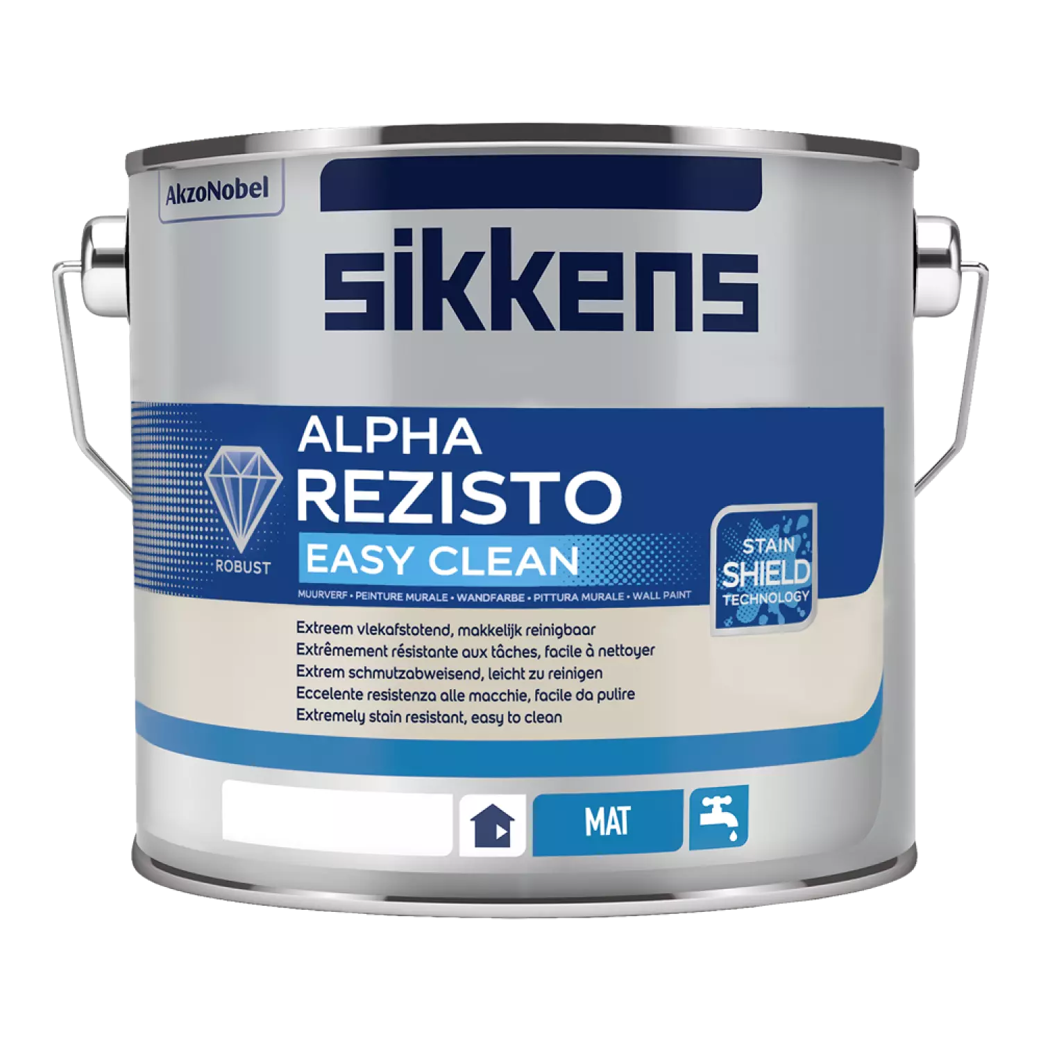 Sikkens Alpha Rezisto Easy Clean Mat - op kleur gemengd - 2.5L-image