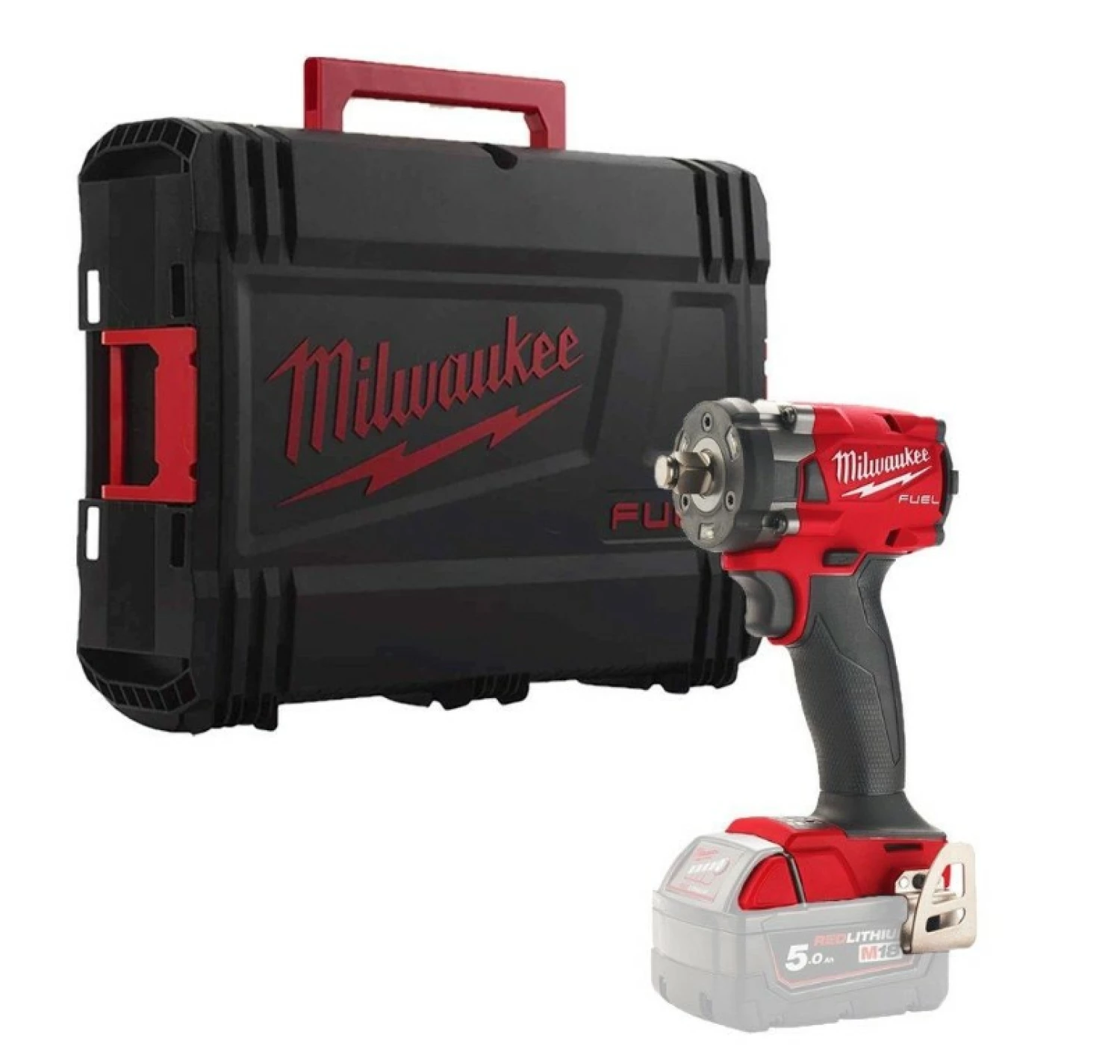 Milwaukee M18 FIW2F38-0X Li-ion accu slagmoersleutel body in HD Box - 3/8"-image