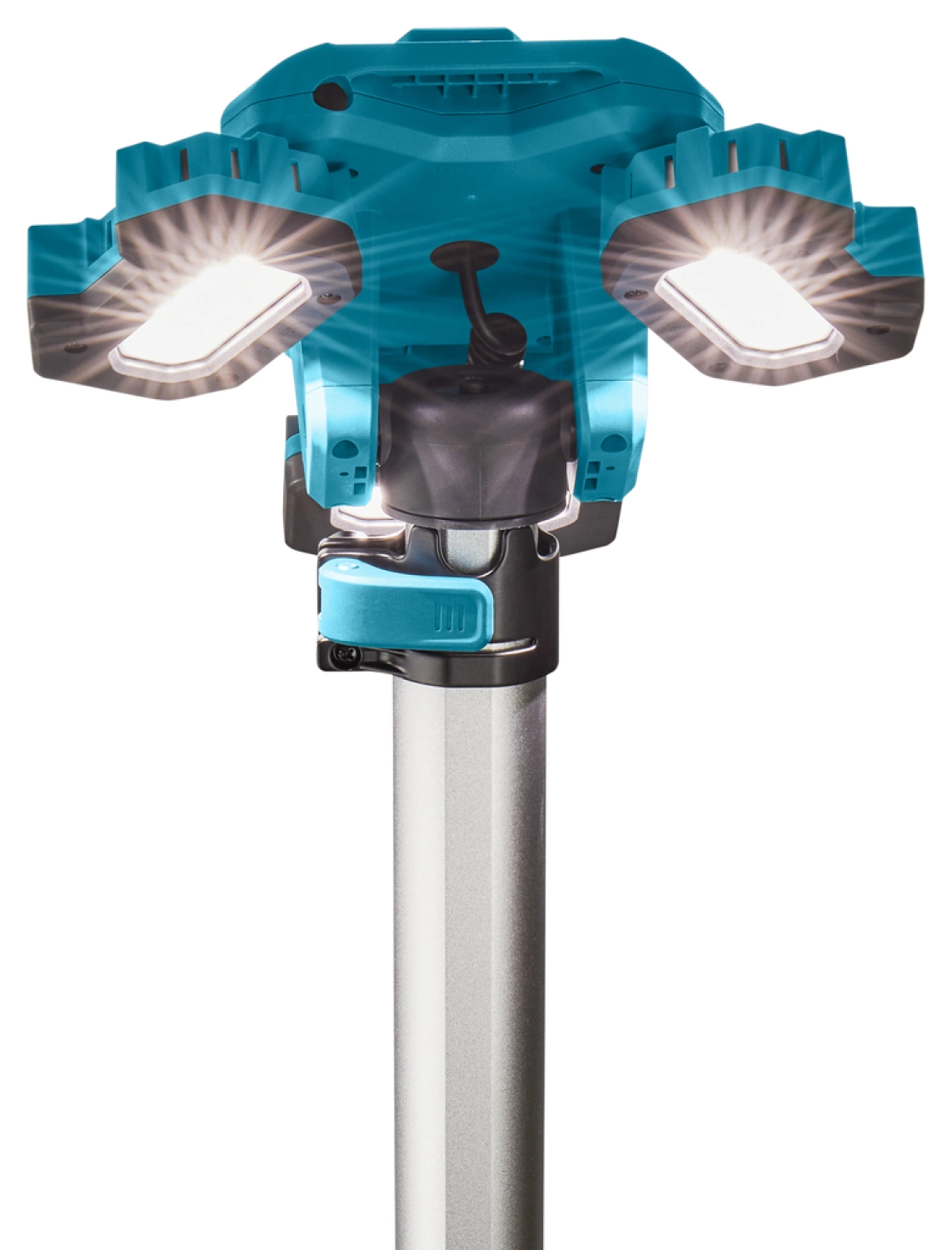 Makita NLADML814 Lampe de chantier sans-fil sur trépied - 14,4V-18V Li-ion - 3 spots - 100-220 cm - 3000 lumen-image