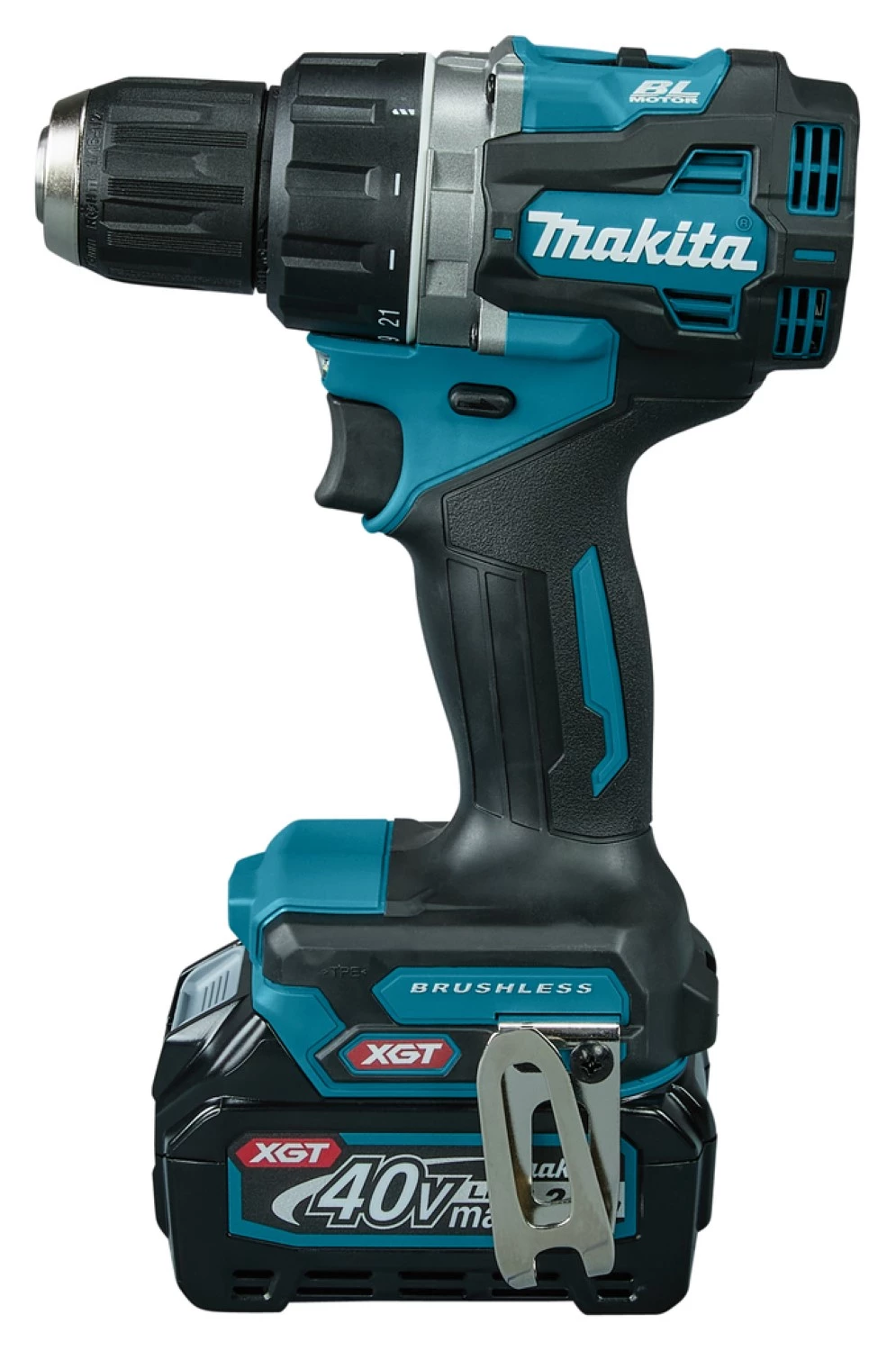 Perceuse visseuse sans-fil Makita DF002GD201 - XGT 40V max Li-ion - 2 batteries 2,5 Ah - Mbox - 64 nm - Brushless-image