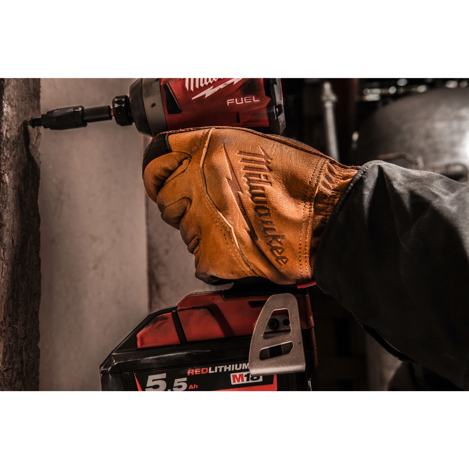 Milwaukee Gants de travail en cuir - 7/S-image