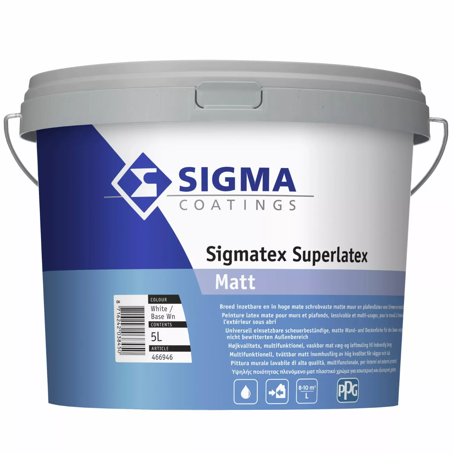 Sigma Sigmatex Superlatex Matt - op kleur gemengd - 5L-image