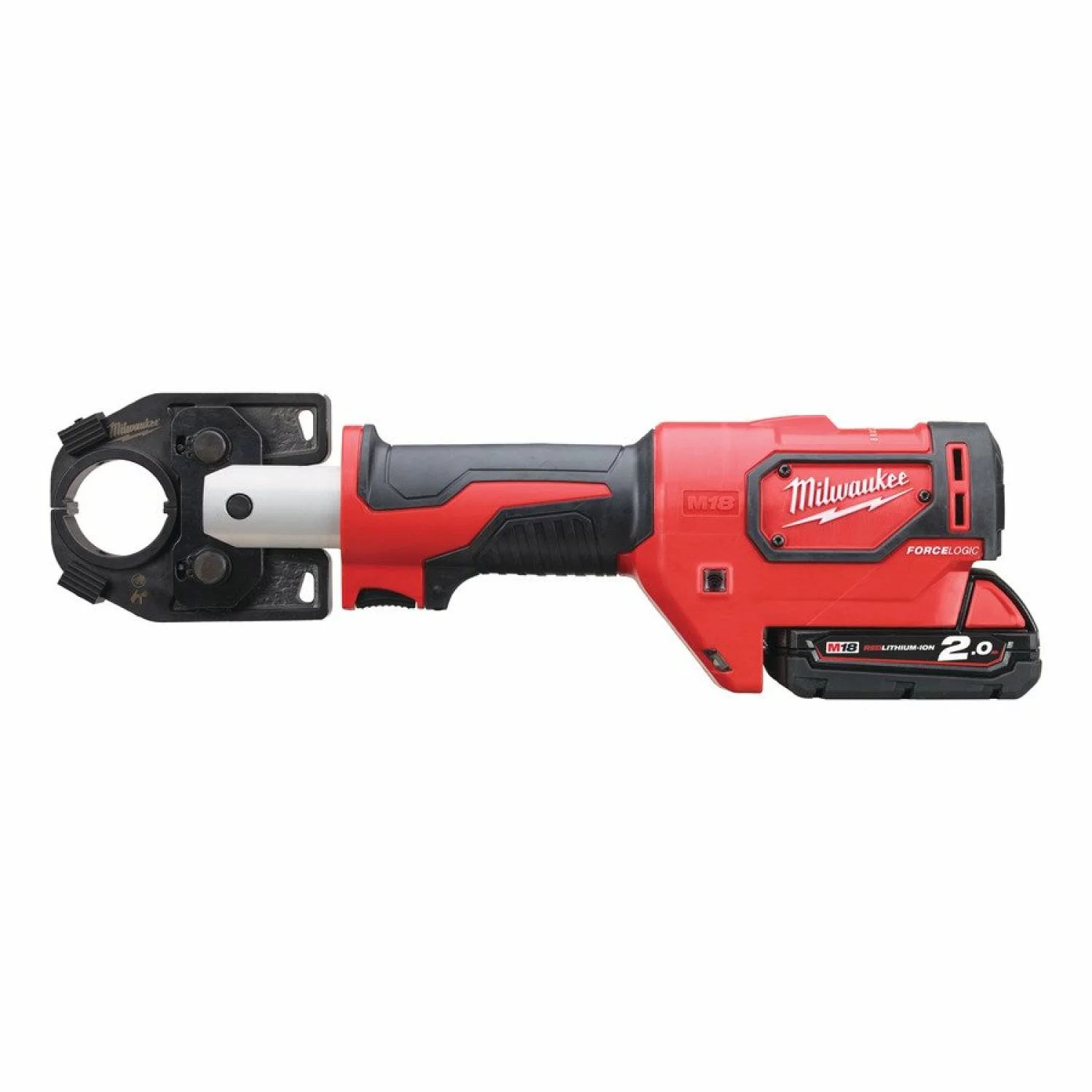 Milwaukee M18 HCCT-201C 18V Li-Ion accu Hydraulische kabelkniptang set (1x 2,0Ah accu) in koffer - 16-300mm - 53kN-image