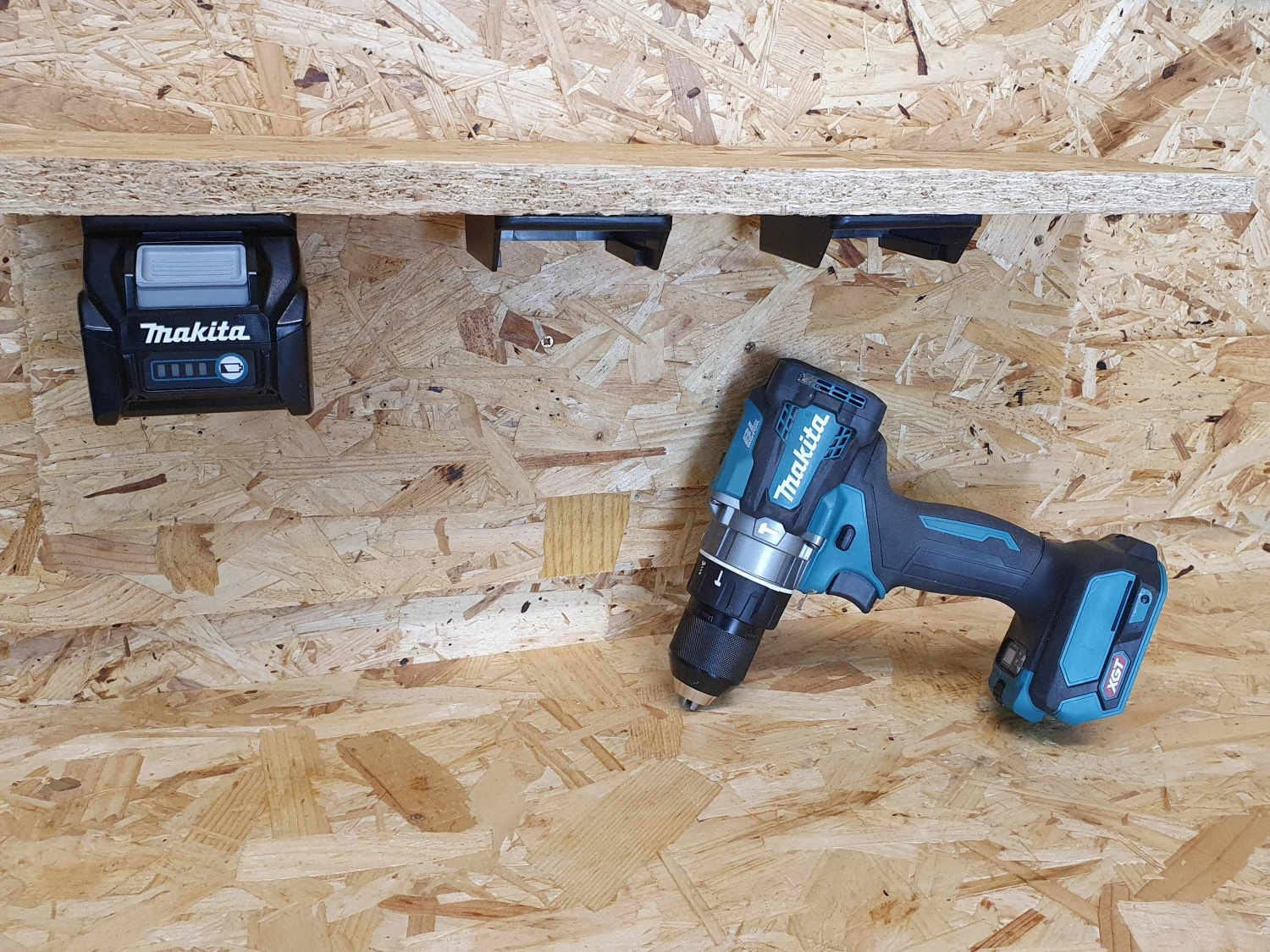 StealthMounts BM-MK40-BLK-6 - Support batterie (6pcs) pour Makita 40V XGT - noir-image