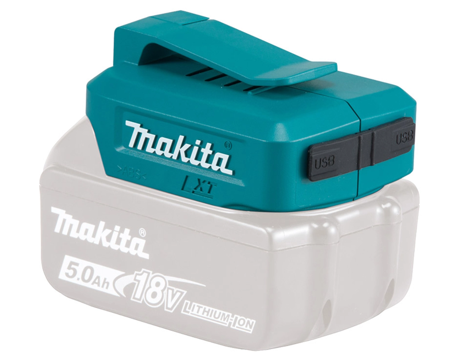 Makita ADP05 Chargeur USB à batteries 14,4V / 18V Li-Ion pour Smart Phone et Tablettes-image