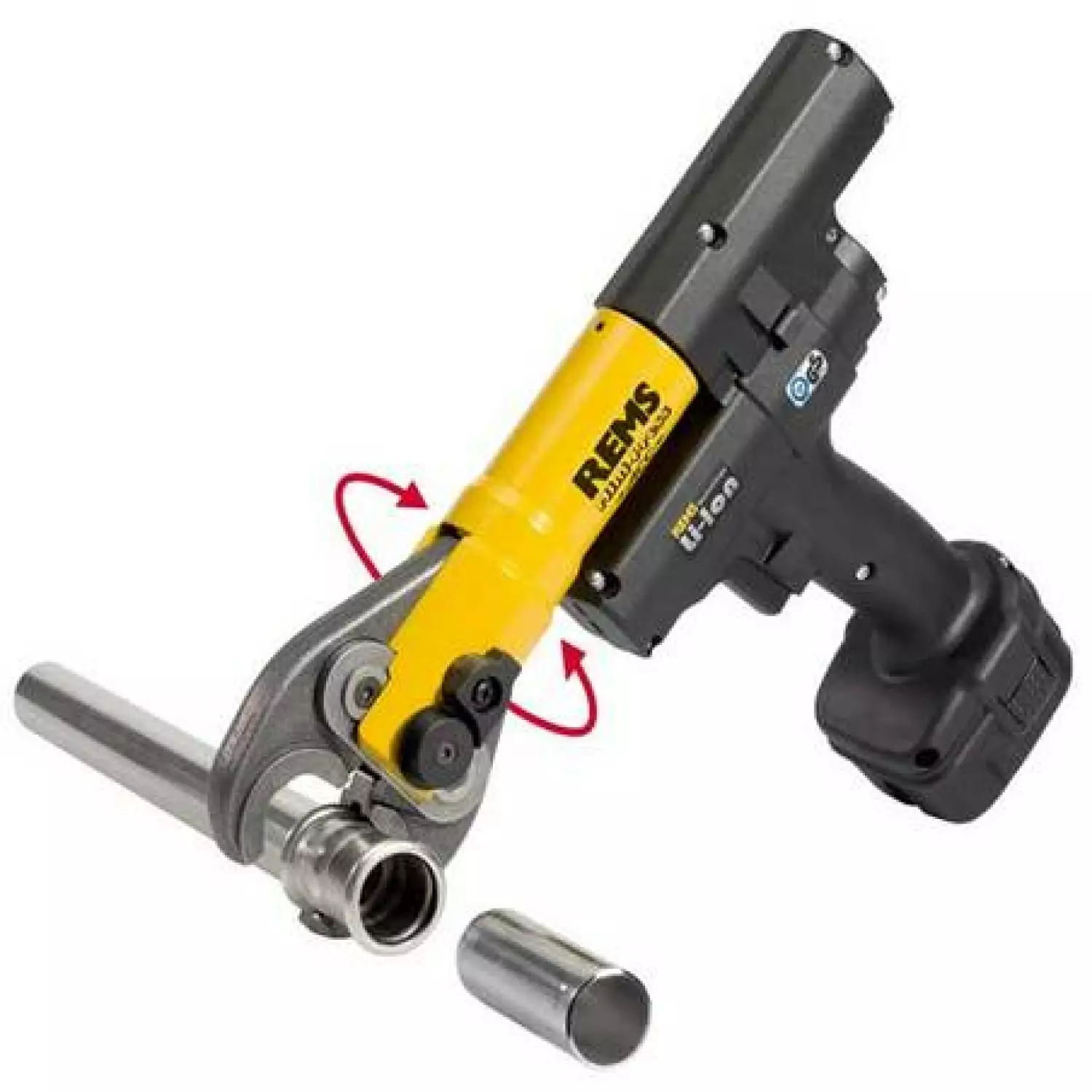 Rems 578012 Mini-Press ACC Li-Ion 14.4V accu radiaalpersmachine set (1x 1.6Ah accu) in koffer-image