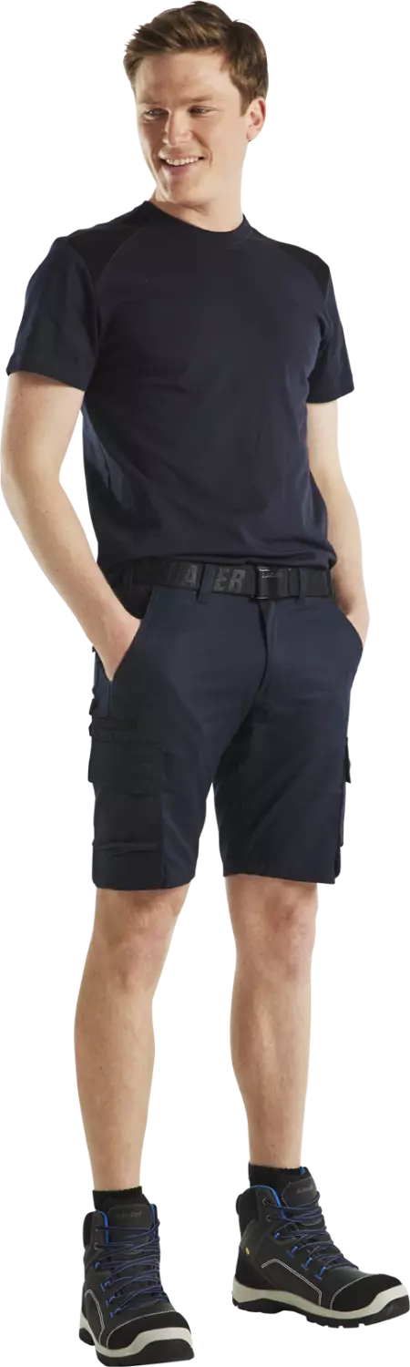 Blåkläder 337910428699L T-shirt bi-colour - donker marineblauw/zwart - L-image