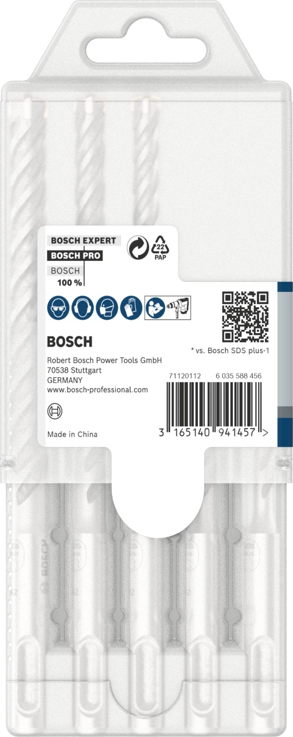 Bosch 2608837138 PRO Hamerboorset SDS plus-5X - 5.5/6/7/8/10 mm (5 stuks)-image