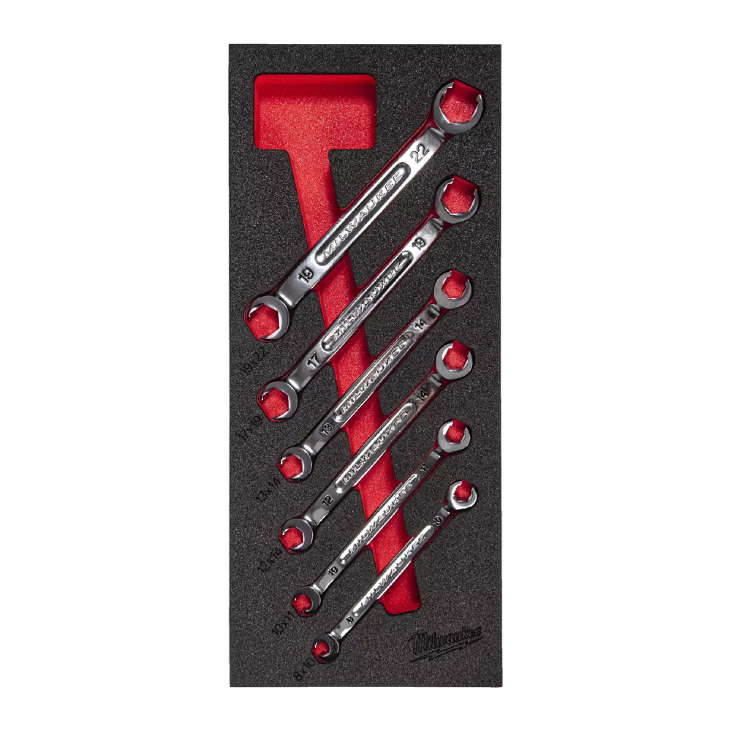 Milwaukee 4932493628 6-delige Steeksleutelset in foam inlay - 8-19mm-image