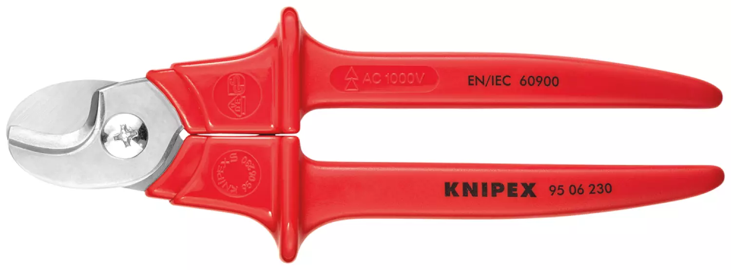 Knipex 95 06 230 - Coupe-câbles poignées gainées en plastique par extrusion-image