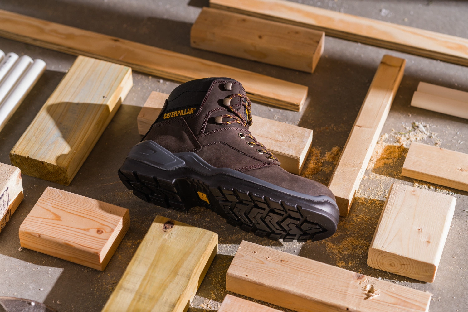 Caterpillar Striver chaussure de sécurité S3 Marron - Taille 41 - UK 7-image
