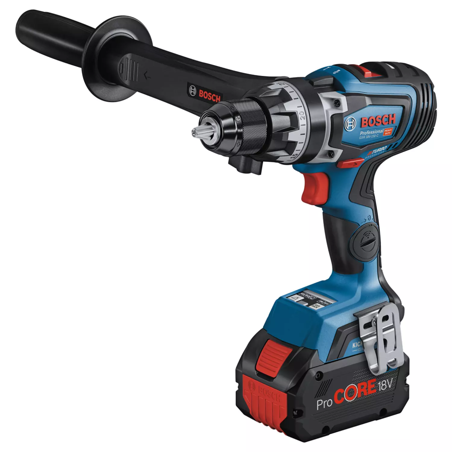 Bosch GSR 18V-150 C - Set perceuse visseuse Li-Ion 18V (2x batterie 8,0Ah) dans L-Boxx - 150Nm - moteur brushless-image