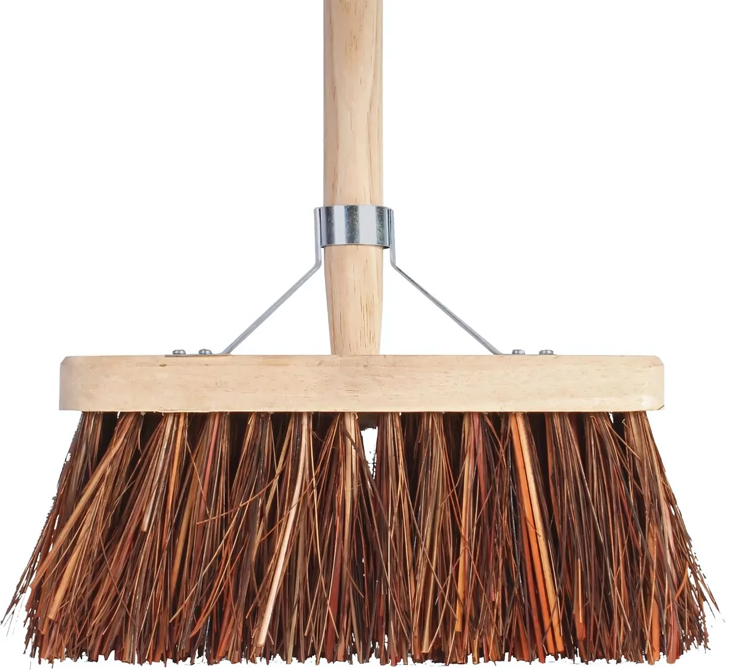 Talen Tools BB12C Bezem - Natuurvezel - 30cm - Houten steel - 140cm