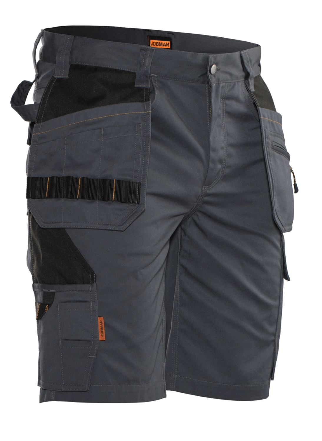 Jobman 2722 Werkbroek kort Holsterpocket - Grijs / Zwart - Maat 56-image
